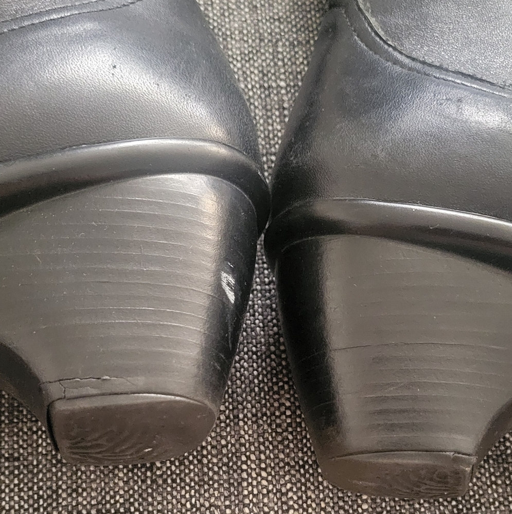Dansko Black Leather Tall Boots - Picture 7 of 11